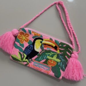 Clutch Tucano Rosa com Alça