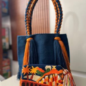 Bolsa Praiana Azul Petróleo